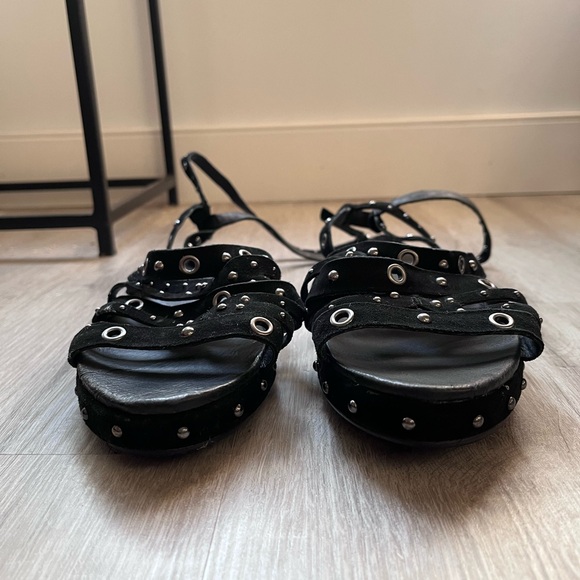 TopShop grommet and stud ankle strap sandal - Picture 9 of 10